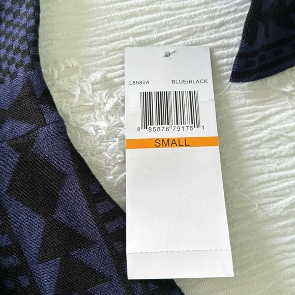 Women's Nina Leonard Geometric Fit & Flare Sweater Dress - Picture 4 of 4